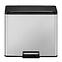 Odpadkový kôš Eko Essential 15+15l inox mat 822830