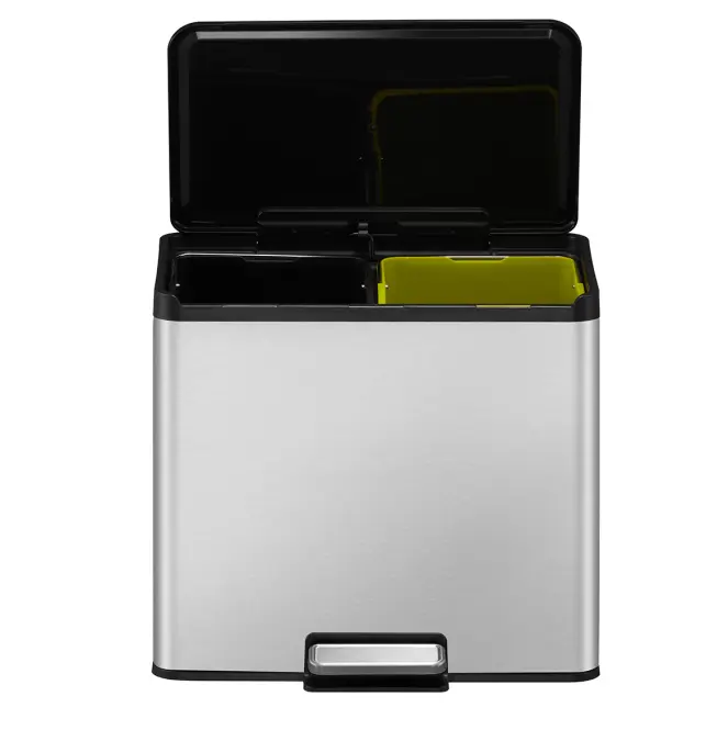 Odpadkový kôš Eko Essential 15+15l inox mat 822830