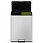 Odpadkový kôš Eko Essential 20+20l inox mat 822840,2