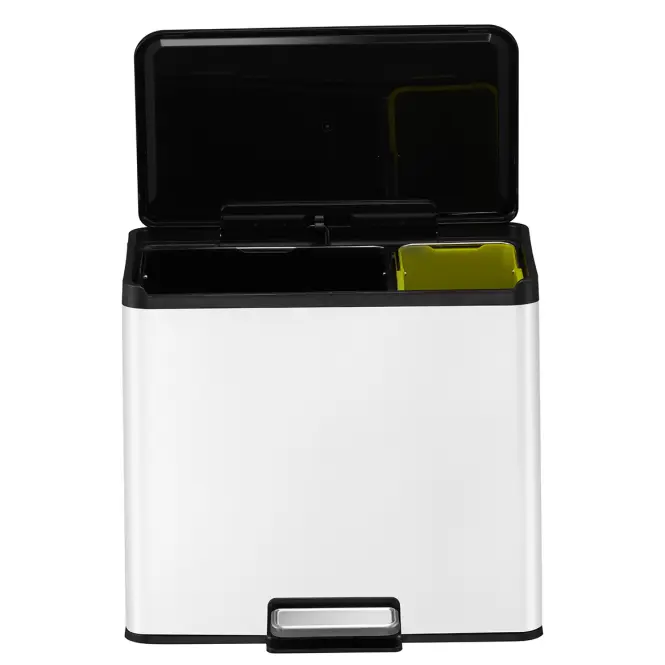 Odpadkový kôš Eko Essential 20+9l biely 822829