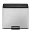 Odpadkový kôš Eko Essential 20+9l inox mat 822829