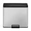 Odpadkový kôš Eko Essential 9+9+9l inox mat 822827