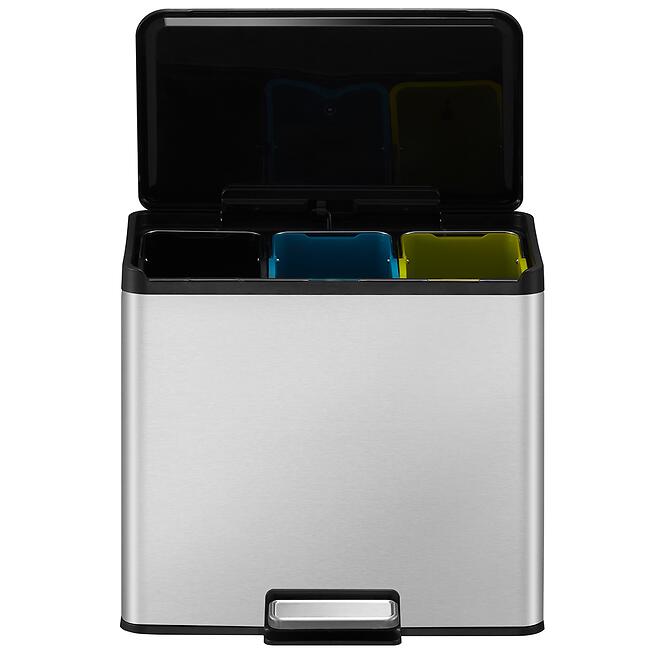 Odpadkový kôš Eko Essential 9+9+9l inox mat 822827,2
