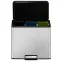 Odpadkový kôš Eko Essential 9+9+9l inox mat 822827,2