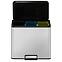 Odpadkový kôš Eko Essential 9+9+9l inox mat 822827,2