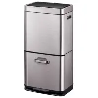 Odpadkový kôš Eko Himalaya 35+25l inox sivá 933960