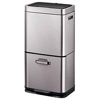 Odpadkový kôš Eko Himalaya 35+25l inox sivá 933960