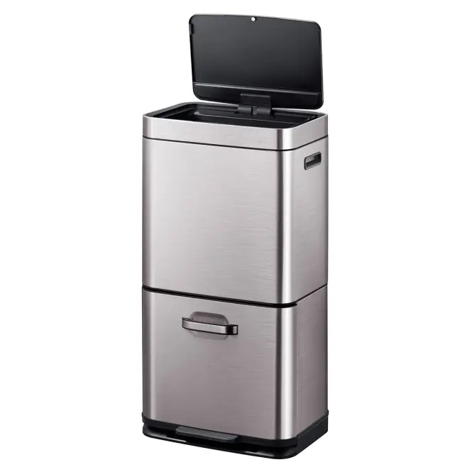 Odpadkový kôš Eko Himalaya 35+25l inox sivá 933960