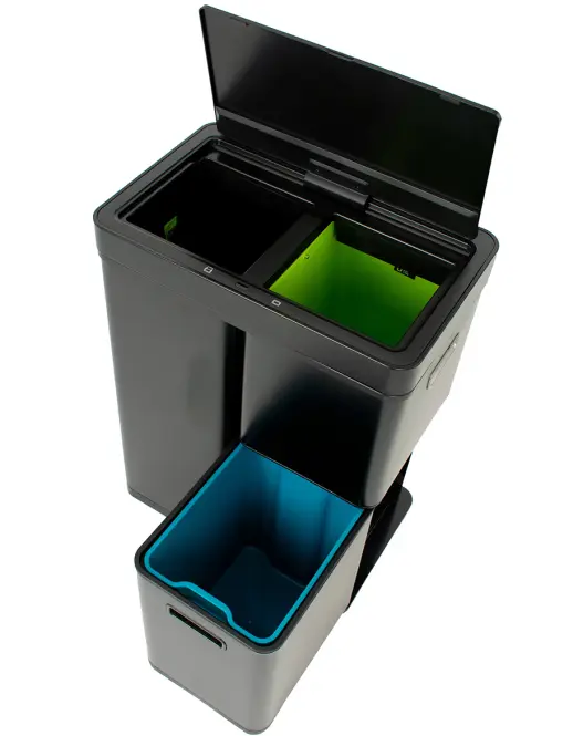 Odpadkový kôš Eko Mirage plus 30+15+15l čierna 933860
