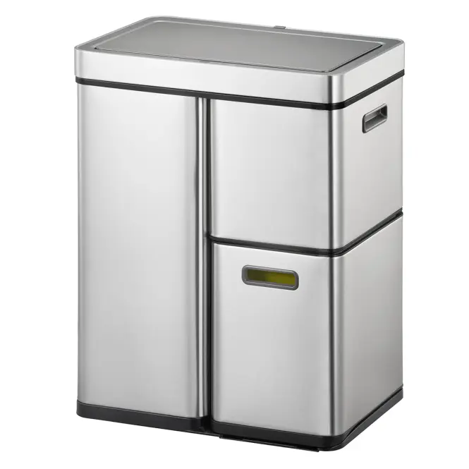 Odpadkový kôš Eko Mirage plus 30+15+15l inox 933860