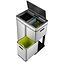 Odpadkový kôš Eko Mirage plus 30+15+15l inox 933860,2