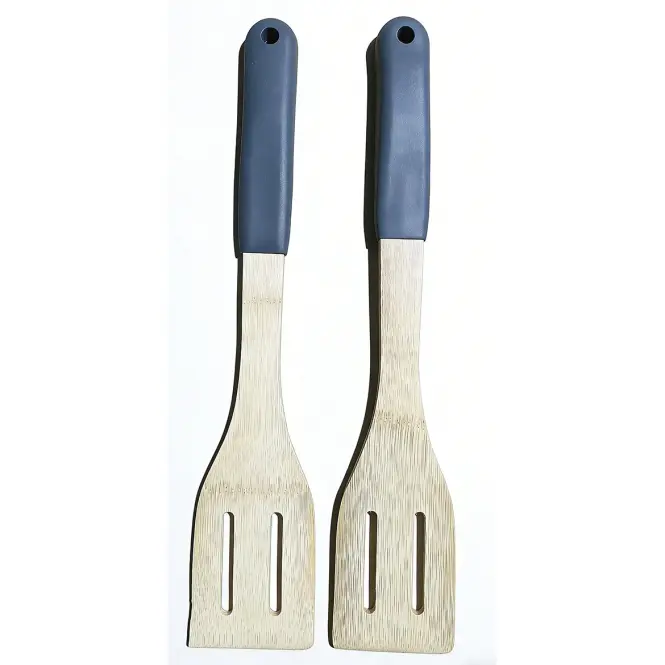 Obracačka s otvormi bambus sivá rukoväť 32*6cm ut03932bs20