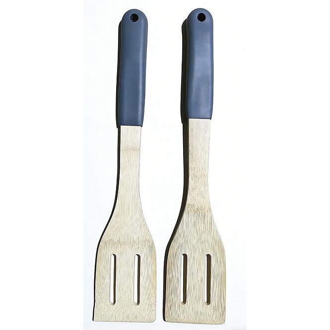 Obracačka s otvormi bambus sivá rukoväť 32*6cm ut03932bs20