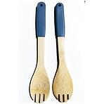Lyžica so zúbkami bambus sivá rukoväť 32*6cm ut03632bs20