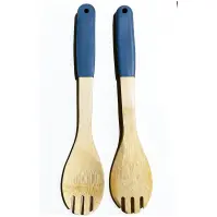 Lyžica so zúbkami bambus sivá rukoväť 32*6cm ut03632bs20
