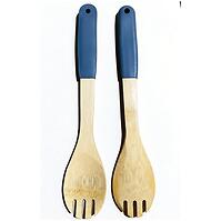 Lyžica so zúbkami bambus sivá rukoväť 32*6cm ut03632bs20