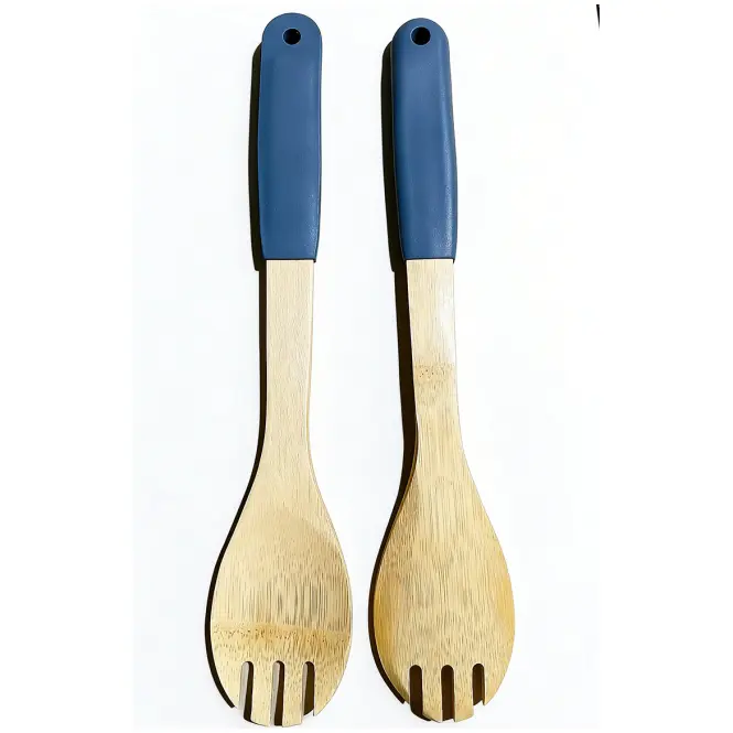 Lyžica so zúbkami bambus sivá rukoväť 32*6cm ut03632bs20