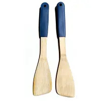 Skosená obracačka bambus sivá rukoväť 32*6cm ut04432bs22