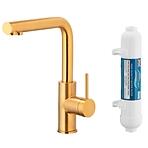 Drezová batéria Duero Pure Basic Brushed Gold s filtráciou vody