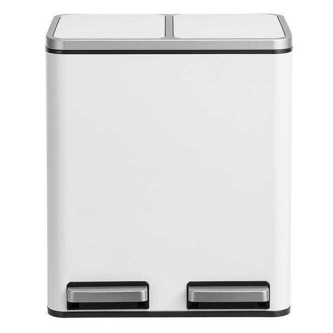 Odpadkový kôš 2x15 l biely LTB030WG01,2
