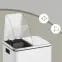 Odpadkový kôš 2x15 l biely LTB030WG01,7