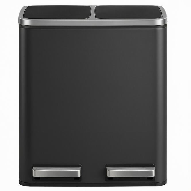 Odpadkový kôš 2x15 l čierny LTB030BH01,2