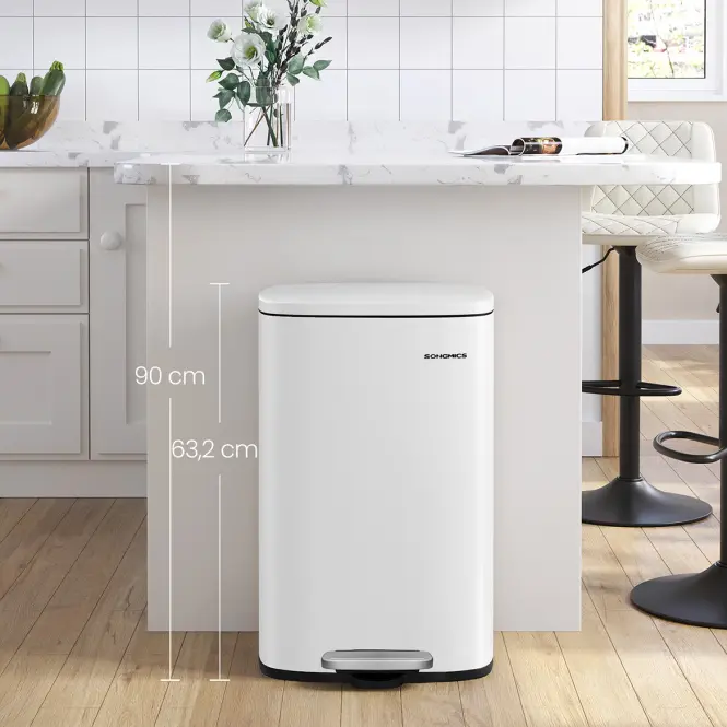 Odpadkový kôš 50 l biely LTB101W01V1,2