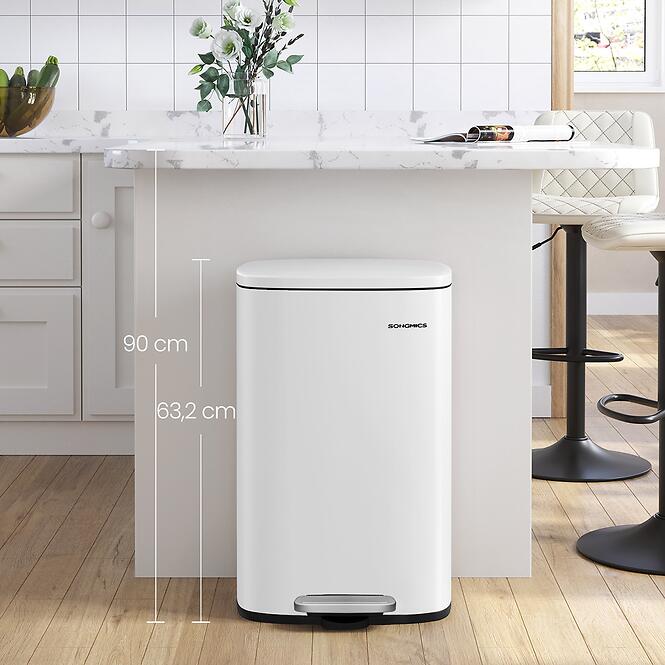 Odpadkový kôš 50 l biely LTB101W01V1,2