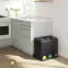 Odpadkový kôš 3x8 l čierny LTB24BK,2