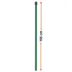Napínacia tyč 6/8 mm 155 cm Zn+RAL6005