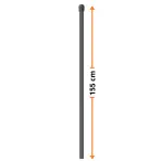 Napínacia tyč 6/8 mm 155 cm Zn+RAL7016