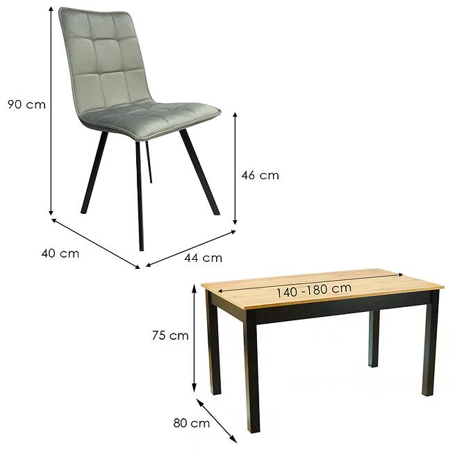 Jedálenská Zostava 1+6 Auri