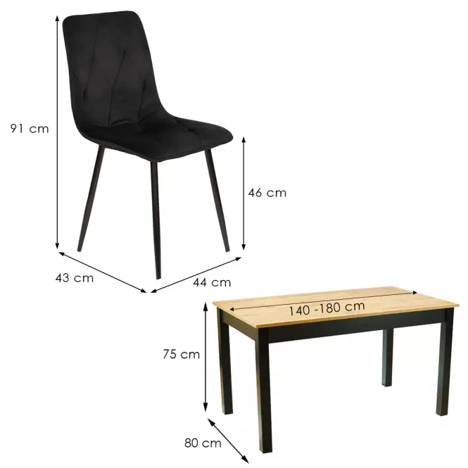 Jedálenská Zostava 1+6 Sabina