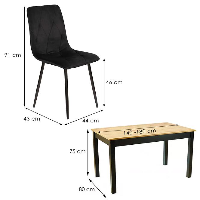 Jedálenská Zostava 1+6 Sabina,2