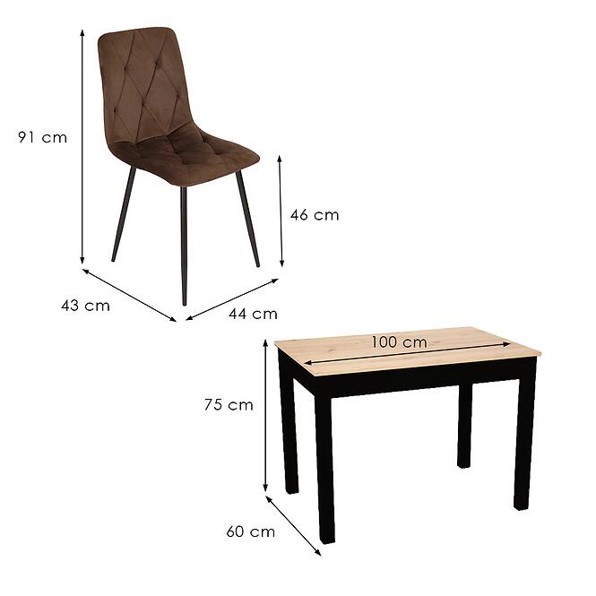 Jedálenská Zostava 1+4 Fido,2