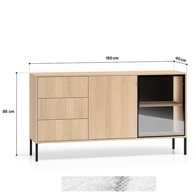 Komoda Barnee 02 Dub Lindberg,2