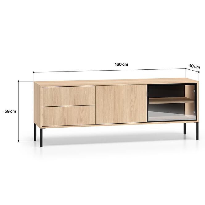 TV stolík Barnee 04 Dub Lindberg,2