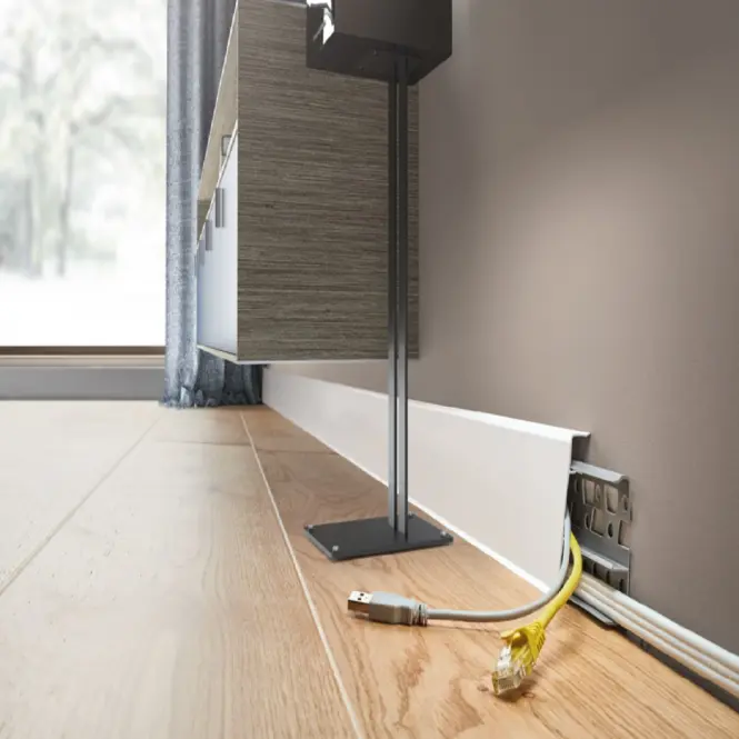 Podlahová lišta PVC Hi-Line Prestige 388 kašmír