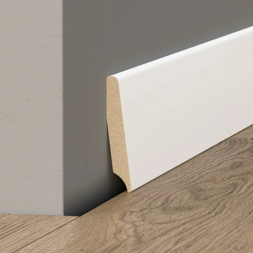 Podlahová lišta MDF 9003 Biela 57mm 2.2m