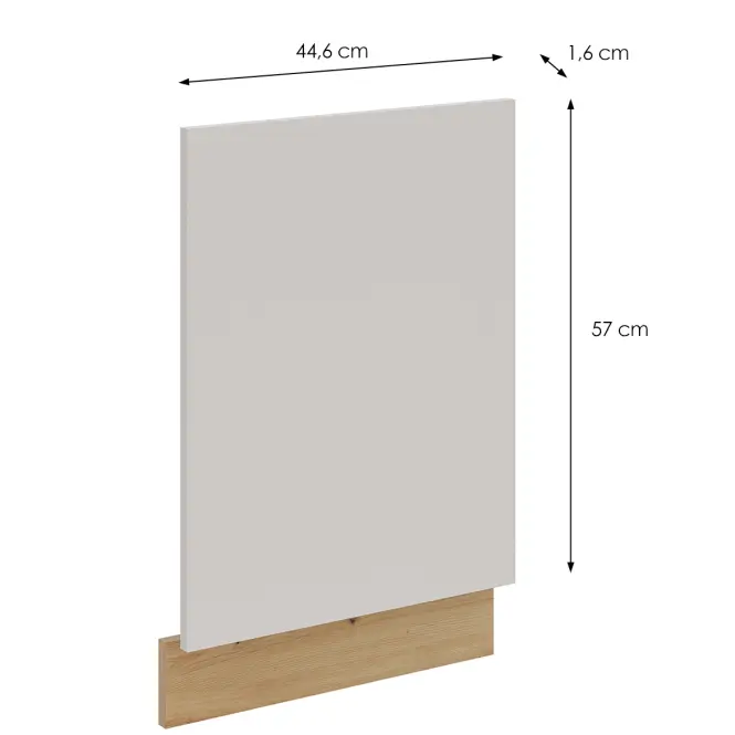 Čelo skrinky Solea kašmír/artisan ZM 570x446,2