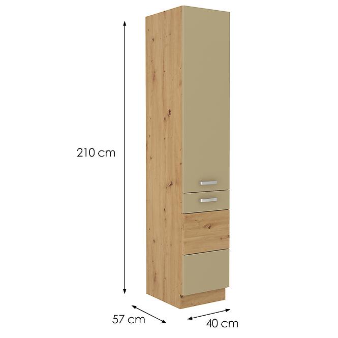 Kuchynská skrinka artisan cappucino lesk 40DK – 210 2F