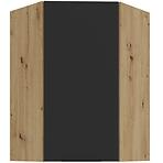 Kuchynská skrinka Aria-BL/AR anti fingerprint 60X60 GN-90 1F (45°)