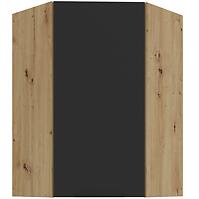 Kuchynská skrinka Aria-BL/AR anti fingerprint 60X60 GN-90 1F (45°)