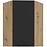 Kuchynská skrinka Aria-BL/AR anti fingerprint 60X60 GN-90 1F (45°)