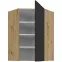 Kuchynská skrinka Aria-BL/AR anti fingerprint 60X60 GN-90 1F (45°),2
