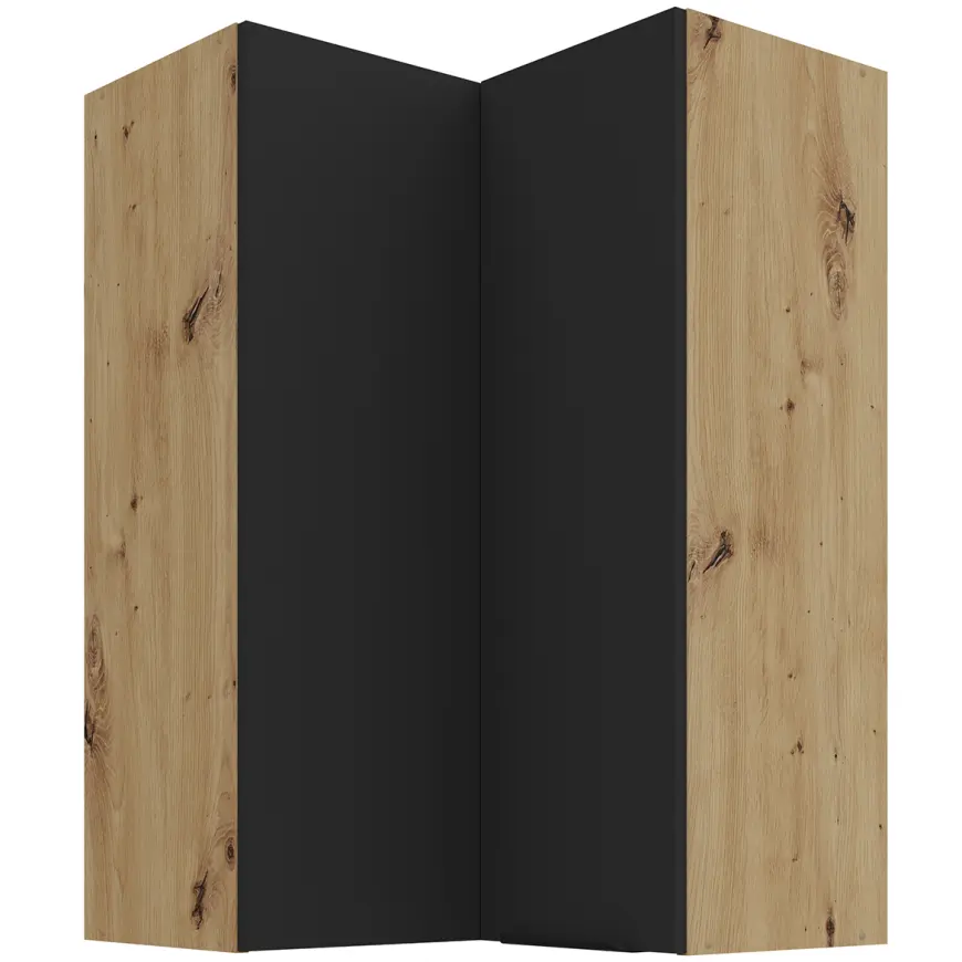 Kuchynská skrinka Aria-BL/AR anti fingerprint 60X60 GN-90 2F (90°)