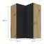 Kuchynská skrinka Aria-BL/AR anti fingerprint 60X60 GN-90 2F (90°),3