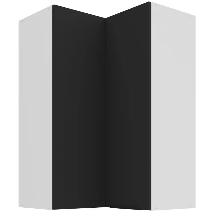 Kuchynská skrinka Aria-BL/WH anti fingerprint 60X60 GN-90 2F (90°)