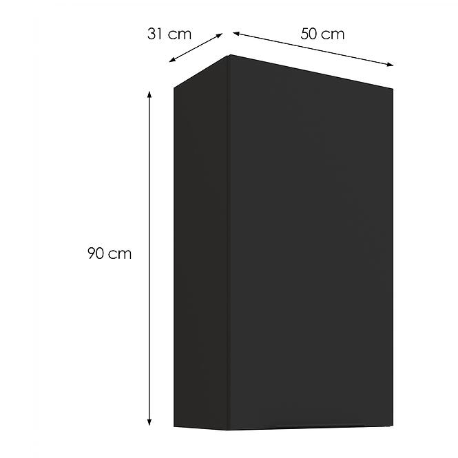 Kuchynská skrinka Aria-BL/BL anti fingerprint 50G-90 1F