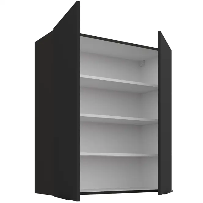 Kuchynská skrinka Aria-BL/BL anti fingerprint 80G-90 2F